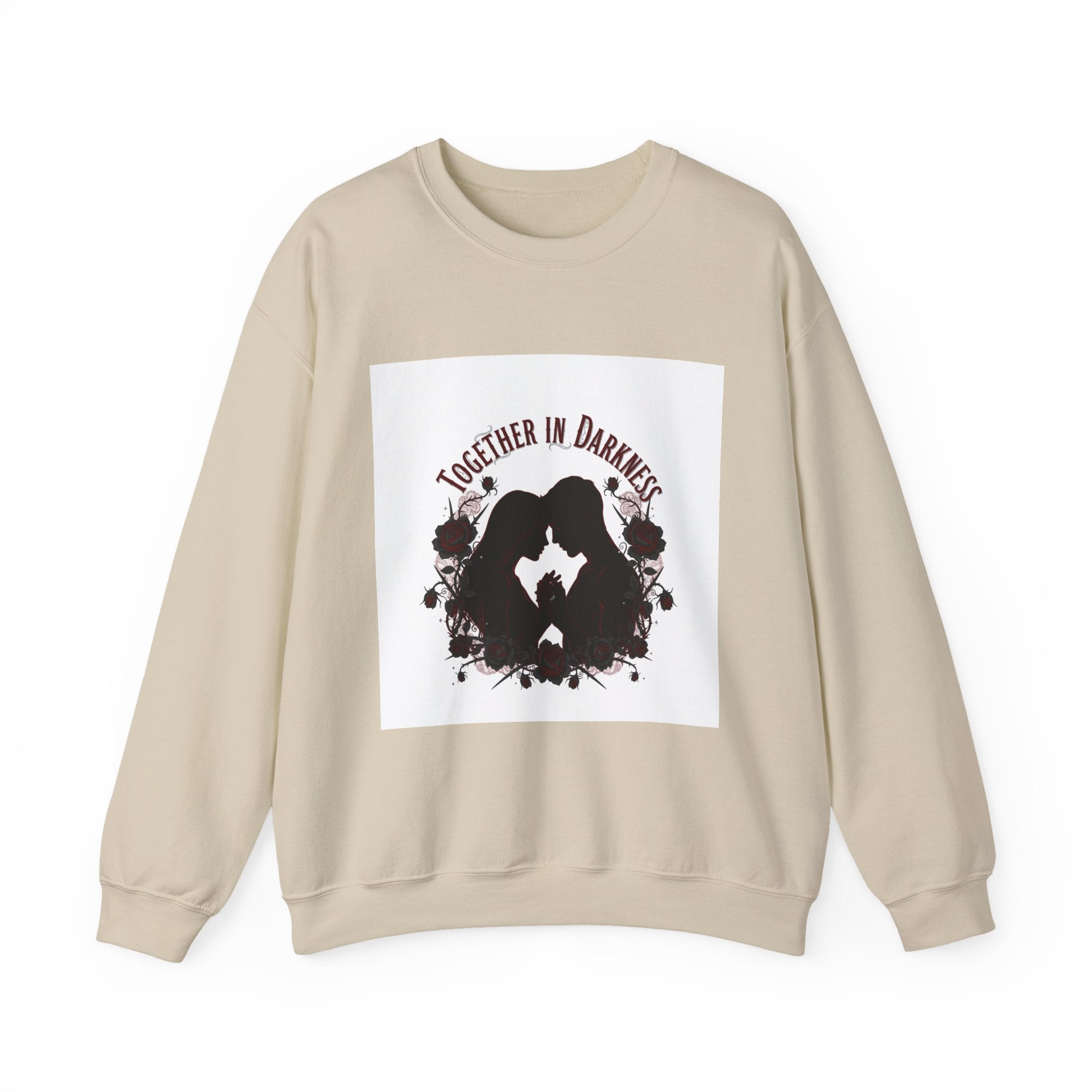 Together in Darkness Crewneck Sweatshirt | goth valentine, emo love