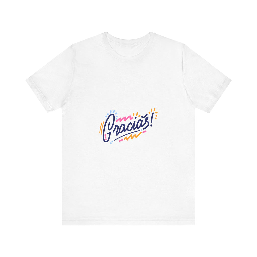 Gracias! Retro Script Tee — Colorful Thank You Graphic T-Shirt