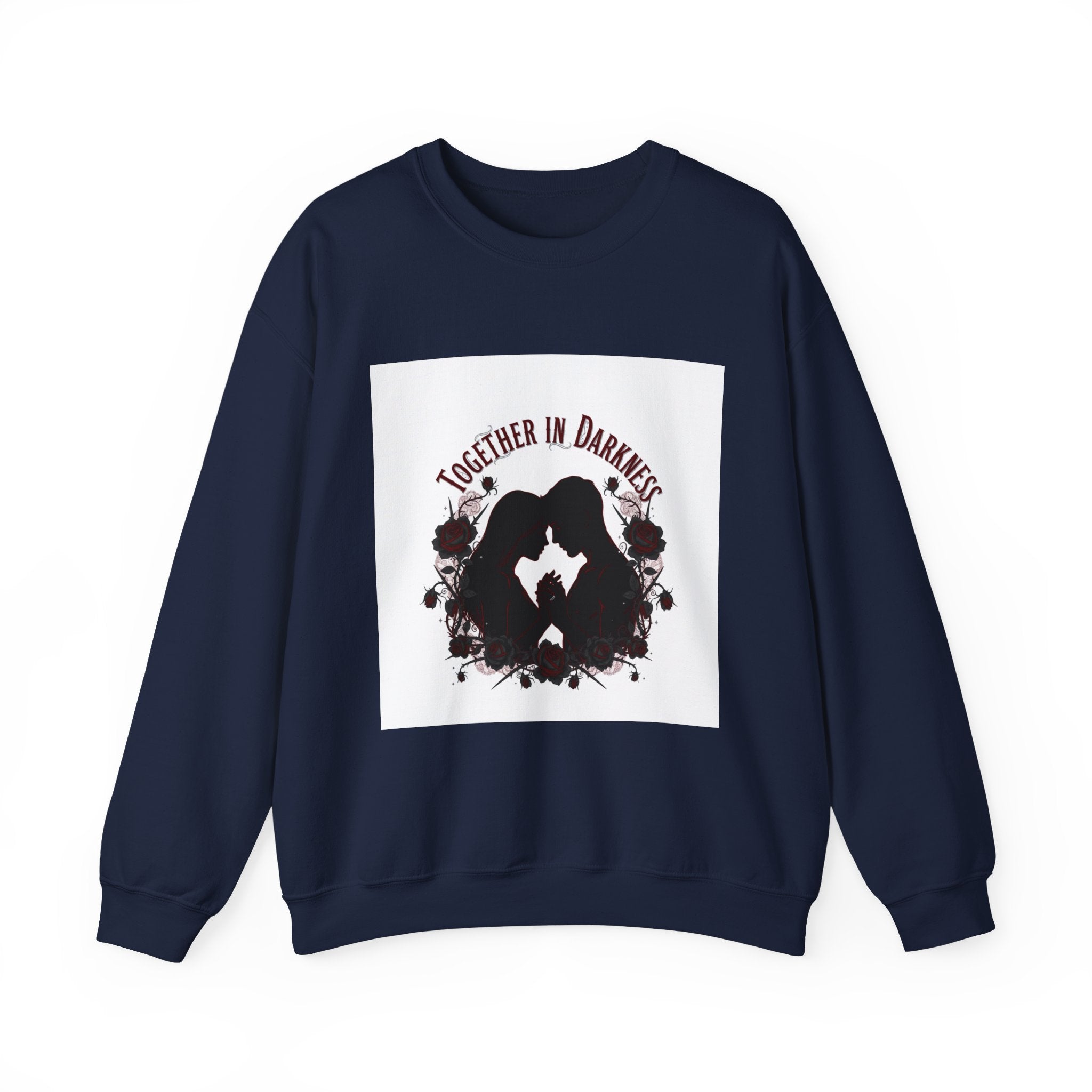 Together in Darkness Crewneck Sweatshirt | goth valentine, emo love