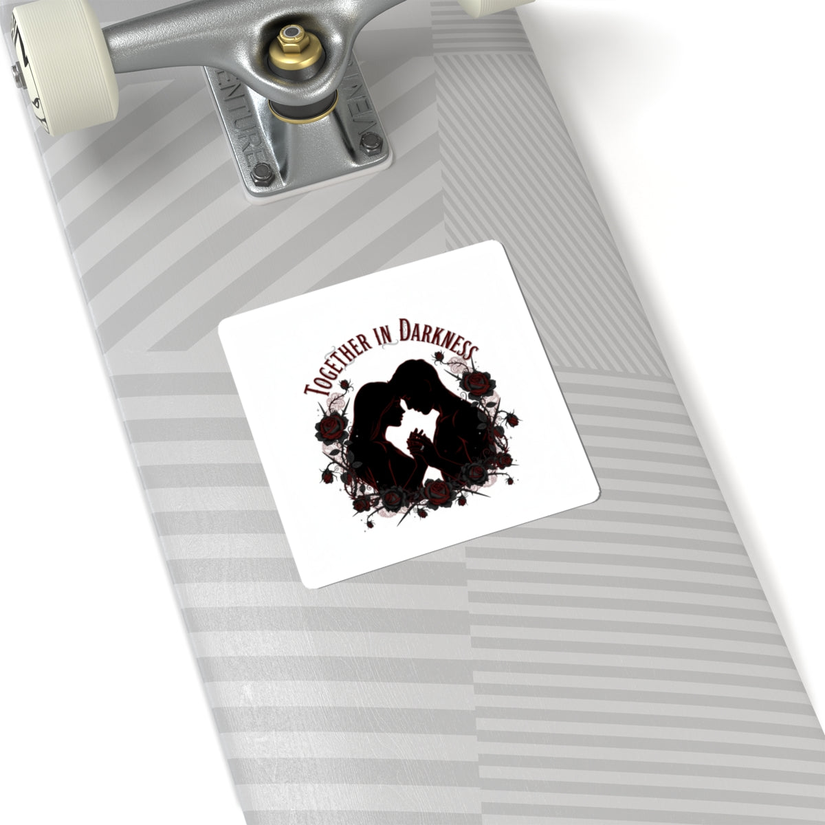 Together in Darkness Kiss-Cut Stickers | Goth Valentine, Dark Romance