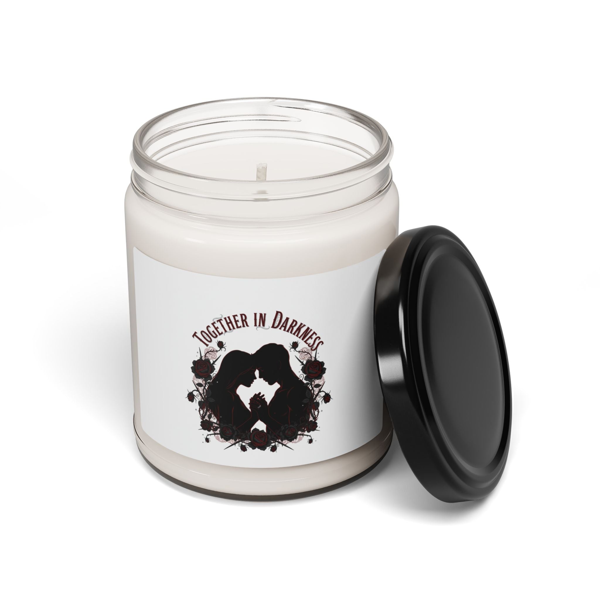 Together in Darkness Candle | goth valentine, dark romance soy candle