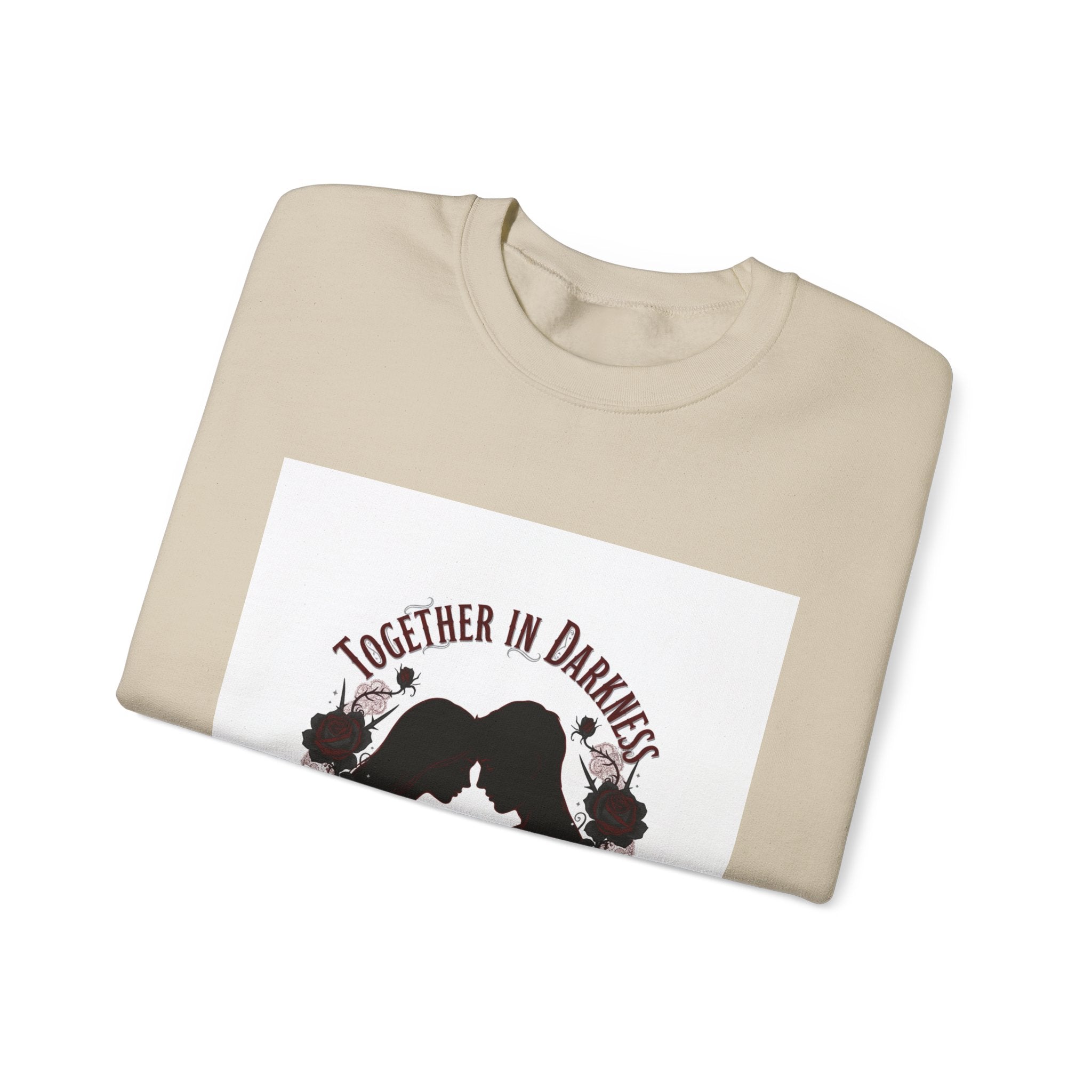 Together in Darkness Crewneck Sweatshirt | goth valentine, emo love