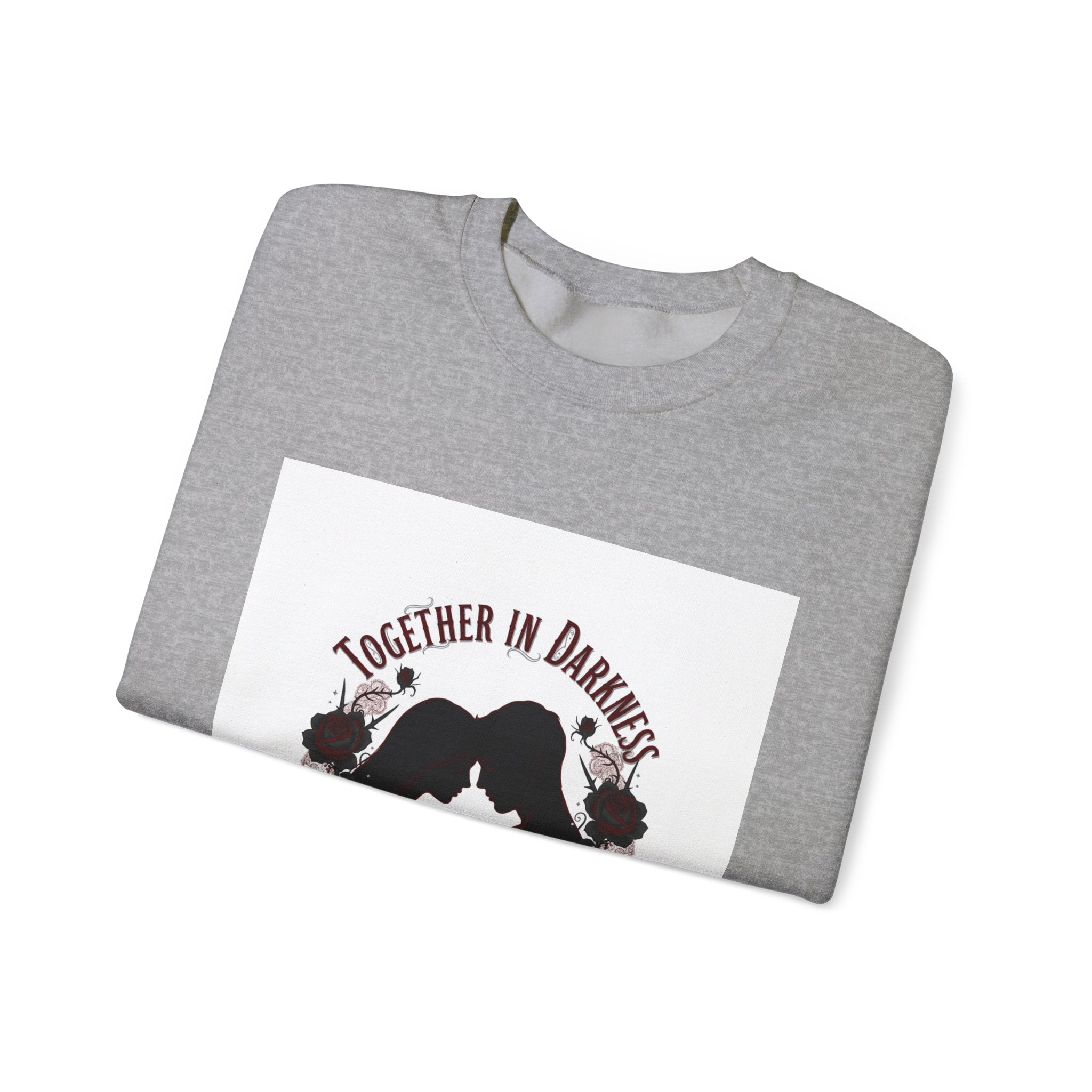 Together in Darkness Crewneck Sweatshirt | goth valentine, emo love