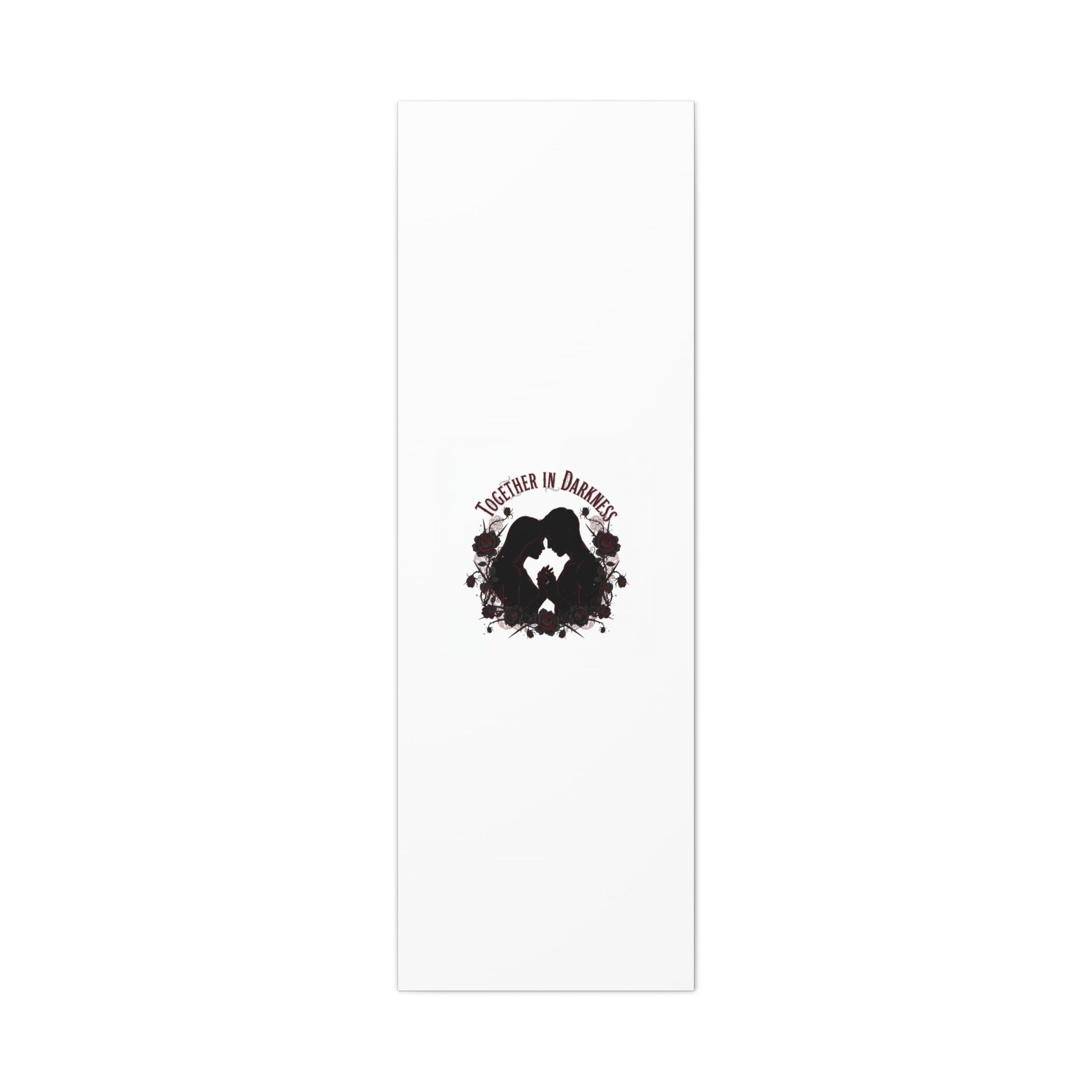 Together in Darkness Canvas, Dark Romance Art Print | Goth Valentine