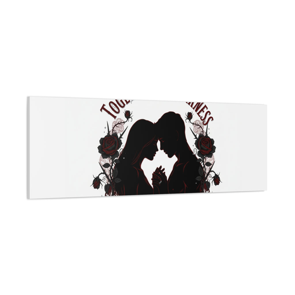 Together in Darkness Canvas, Dark Romance Art Print | Goth Valentine